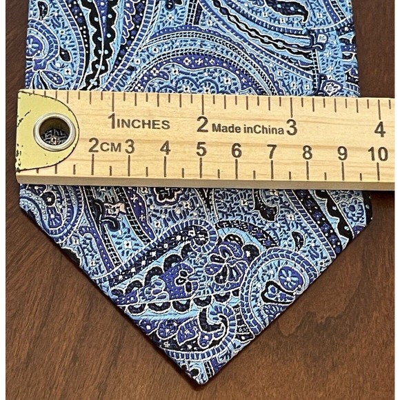 Murray’s Blue Hand Made 100% Silk Men’s Neck Tie Made In China - Picture 4 of 9